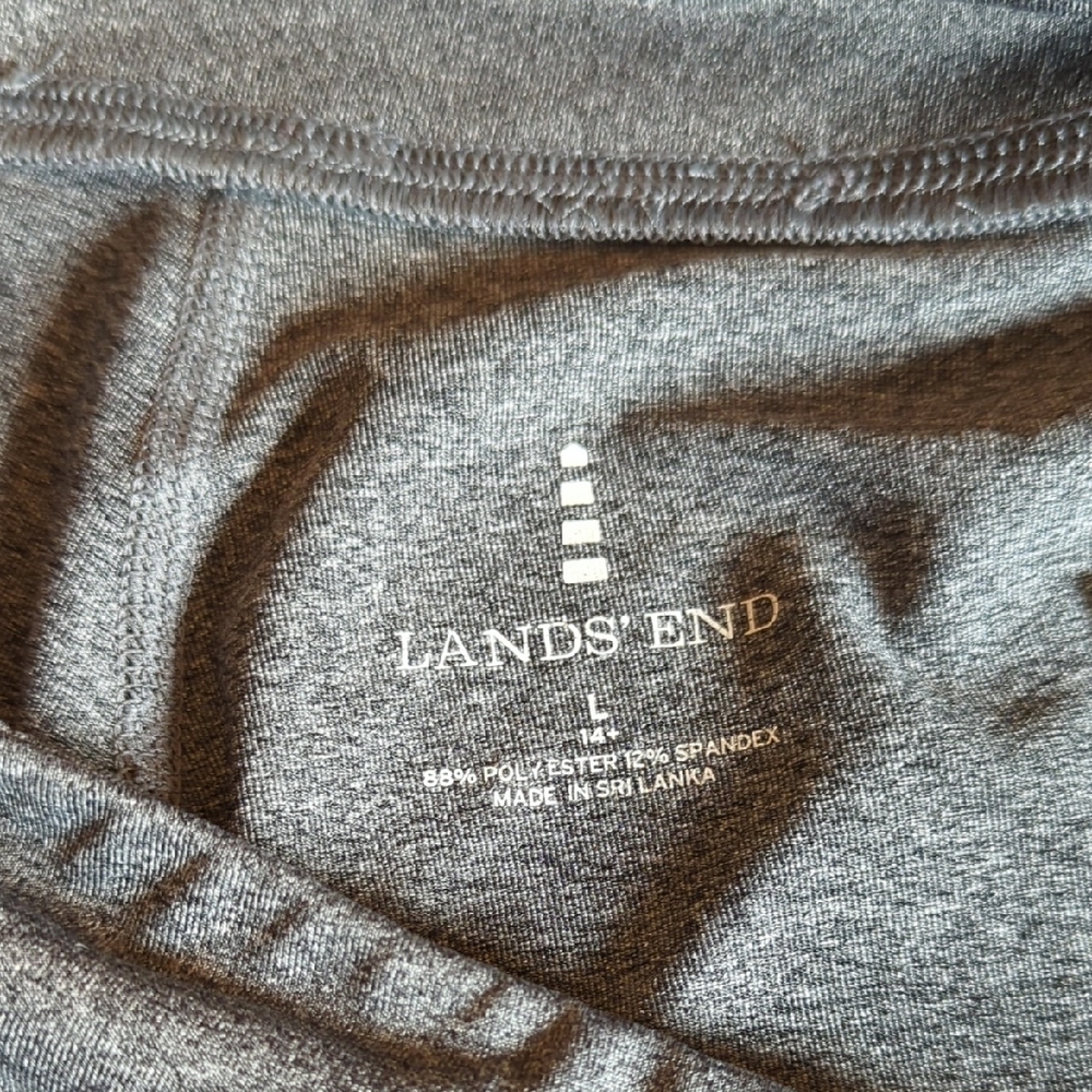 Lands End Women's Gray Straight Leg Leggings Pants - Picture 2 of 6